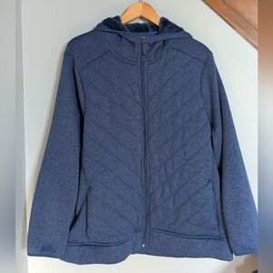 Harvest‎ Gear Mens Quilted Sherpa Lined Hooded Jacket Cozy Work Wear